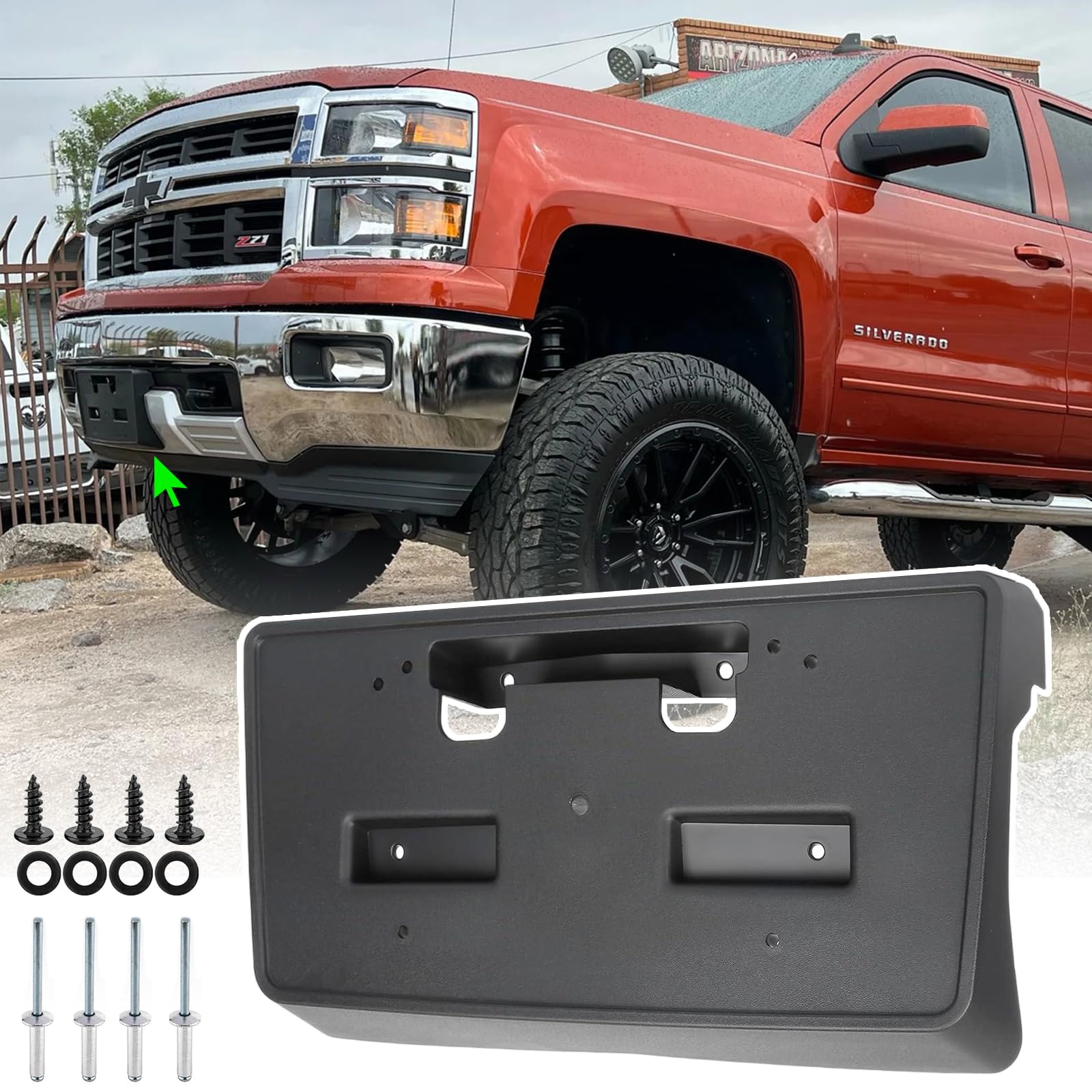 Amazon.com: Wocch Front License Plate Frame for Chevy Silverado